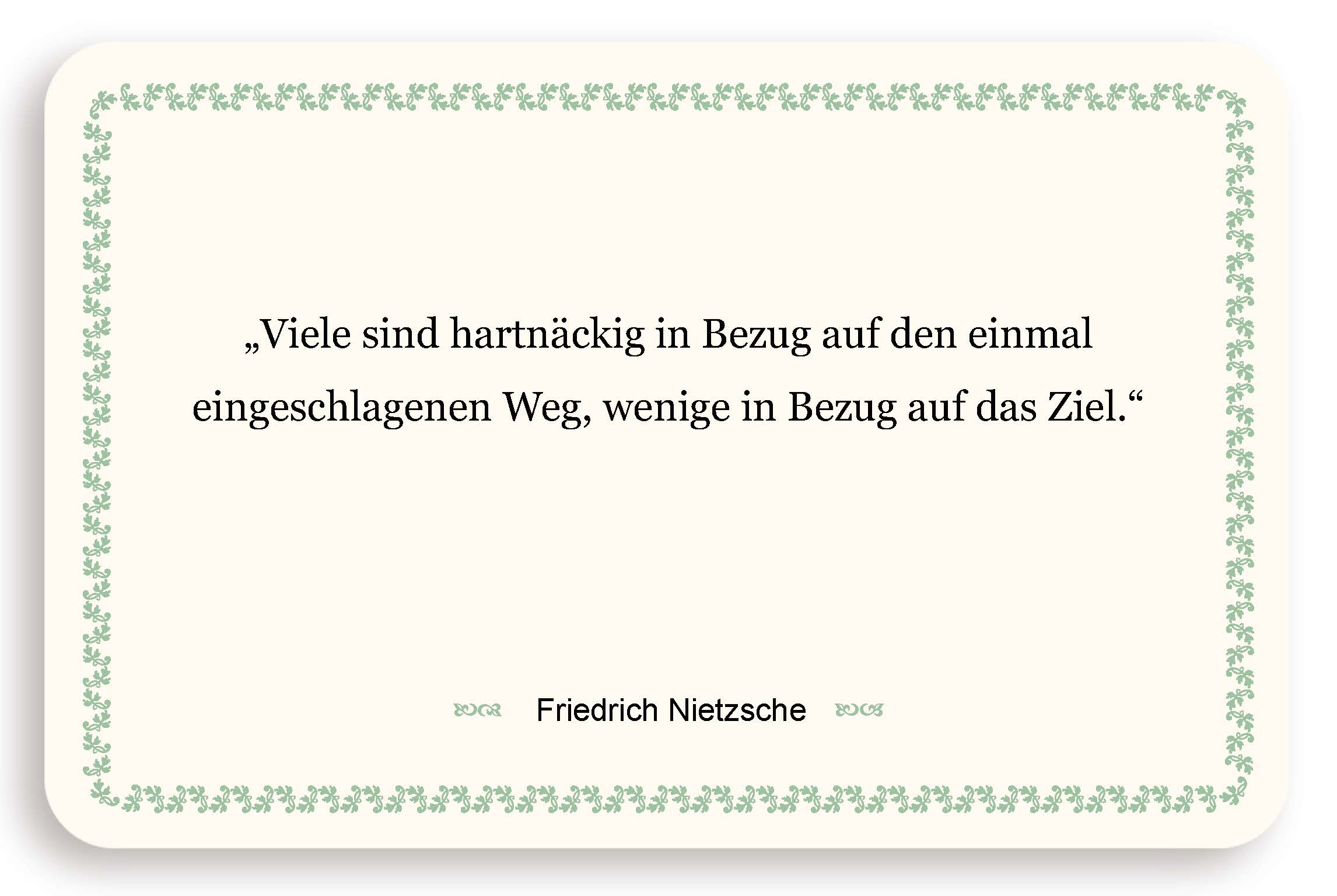 Zitatkarte - Der Weg